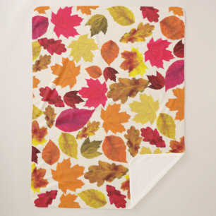Herbstfarben im Herbst Blätter weich Sherpadecke