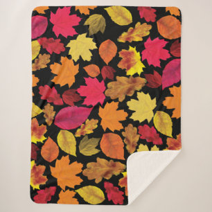 Herbstfarben im Herbst Blätter weich Sherpadecke