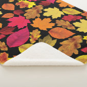 Herbstfarben im Herbst Blätter weich Sherpadecke (3/4)