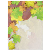 Herbstfarben im Herbst hinzufügen Klemmbrett (Rückseite)