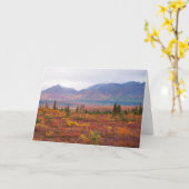 Herbstfarben im Nationalpark Denali, Alaska Karte (Gelbe Blume)