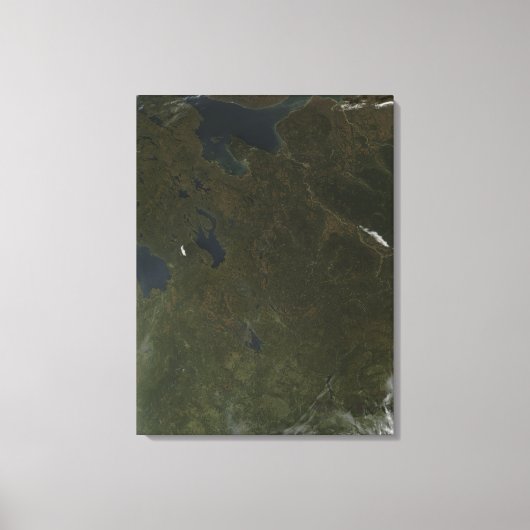 Herbstfarben im Nordwesten Russlands Leinwanddruck (Vorderseite)