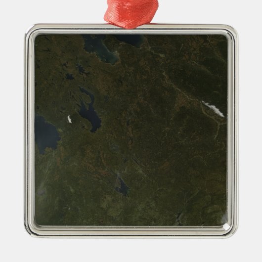 Herbstfarben im Nordwesten Russlands Silbernes Ornament (Vorne)