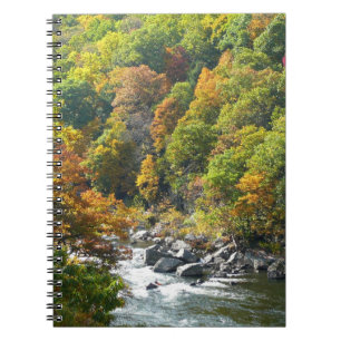 Herbstfarben im Ohiopyle State Park Notizblock