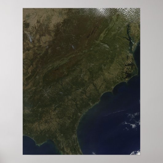 Herbstfarben im Südosten der Vereinigten Staaten Poster (Vorne)