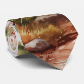 Herbstfarben im Wald Krawatte (Gerollt)