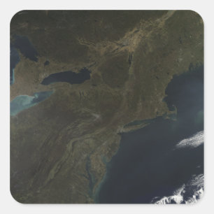 Herbstfarben in den Ostvereinigten staaten Quadratischer Aufkleber