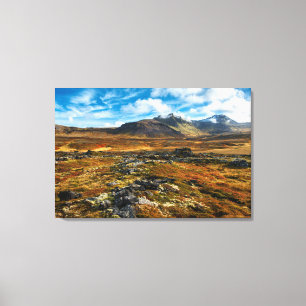 Herbstfarben in der Landschaft Leinwanddruck
