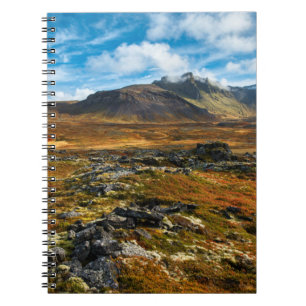 Herbstfarben in der Landschaft Notizblock