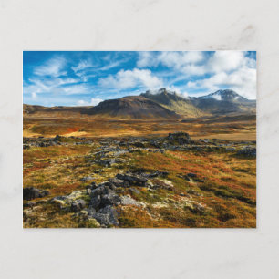 Herbstfarben in der Landschaft Postkarte
