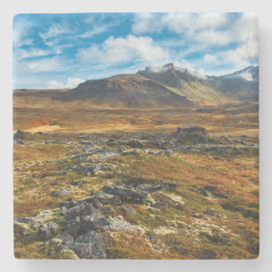 Herbstfarben in der Landschaft Steinuntersetzer