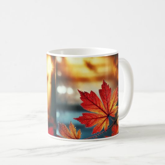 Herbstfarben in jedem Silicon"-Design Kaffeetasse (VorderseiteRechts)