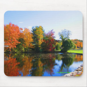Herbstfarben in New York mousepad Entwurf