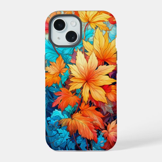 Herbstfarben iPhone 15 Hülle (Rückseite)