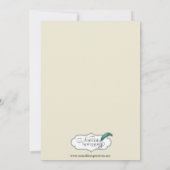 Herbstfarben: Jubiläum von Burgund und Roten Branc Einladung (Rückseite)