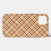 Herbstfarben Kariert Case-Mate iPhone Hülle (Rückseite (Horizontal))