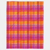 Herbstfarben Kariert Fleecedecke (Vorderseite)