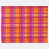 Herbstfarben Kariert Fleecedecke (Vorderseite (Horizontal))