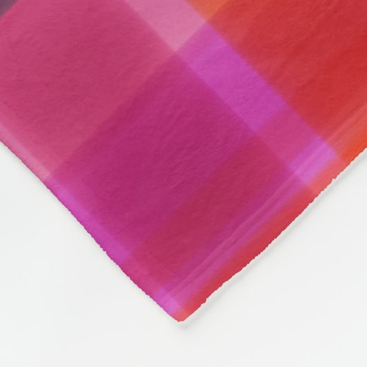 Herbstfarben Kariert Fleecedecke (Ecke)
