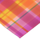 Herbstfarben Kariert Kurzer Tischläufer (Ecke)