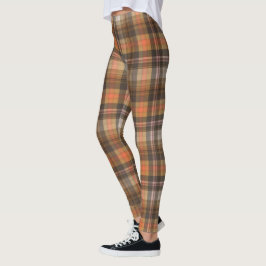 Herbstfarben Kariert Leggings