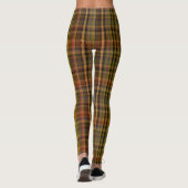 Herbstfarben Karierte Leggings (Rückseite)