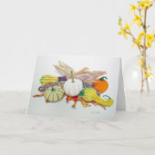 Herbstfarben Karte (Gelbe Blume)