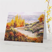 Herbstfarben Karte (Gelbe Blume)