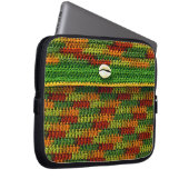 Herbstfarben Kunsthandwerkskreuz-Elektronik-Bag Laptopschutzhülle (Vorne Rechts)