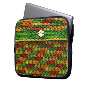 Herbstfarben Kunsthandwerkskreuz-Elektronik-Bag Laptopschutzhülle