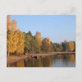 Herbstfarben Landschaft aus Espoo, Finnland Postka Postkarte (Vorderseite)
