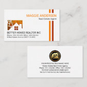 Herbstfarben Landschaftslinien real Visitenkarte (Vorne/Hinten)