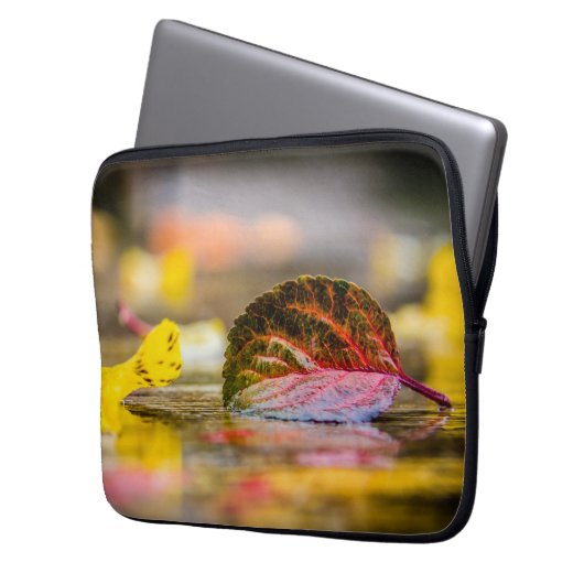 Herbstfarben Laptopschutzhülle (Vorderseite Links)