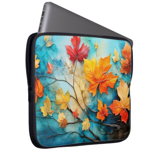 Herbstfarben Laptopschutzhülle (Vorne Rechts)