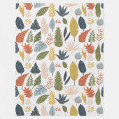 Herbstfarben lauschen dem farbenfrohen, orangefarb fleecedecke (Vorderseite)