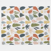 Herbstfarben lauschen dem farbenfrohen, orangefarb fleecedecke (Vorderseite (Horizontal))