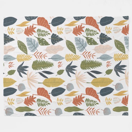 Herbstfarben lauschen dem farbenfrohen, orangefarb fleecedecke (Vorderseite (Horizontal))