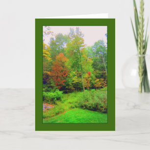 'Herbstfarben' leere Grußkarte Karte