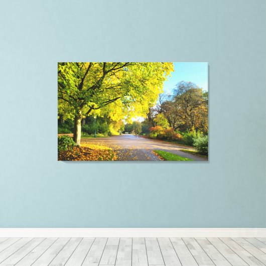 Herbstfarben Leinwanddruck (Insitu (Holzboden))