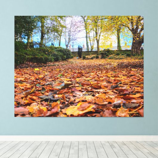 Herbstfarben Leinwanddruck (Insitu (Holzboden))