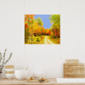 Herbstfarben Maine Poster (Küche)