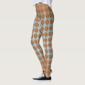 Herbstfarben männliche Truthühner geblasener Schwa Leggings (Links)