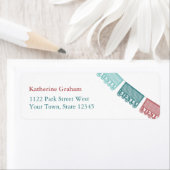 Herbstfarben Mexican Fiesta Banner Rücksendeadress (Insitu)