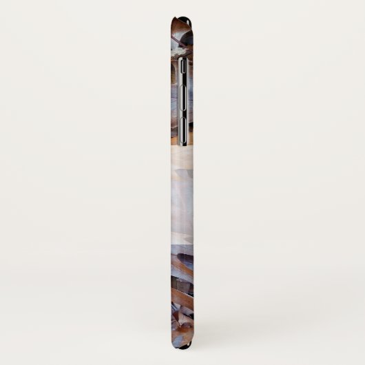 Herbstfarben mit abgefallenem Blätter Case-Mate iPhone Hülle (Hinten/Links)