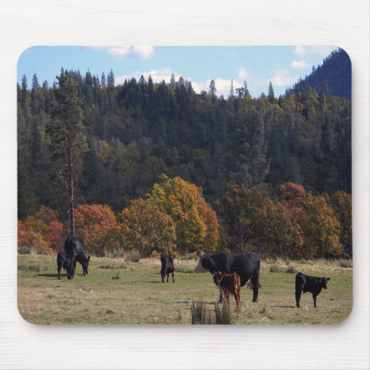 Herbstfarben mit der Herde... Mousepad (Vorne)