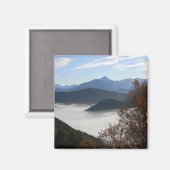 Herbstfarben mit Nebel.... Magnet (Vorderseite/Rückseite)