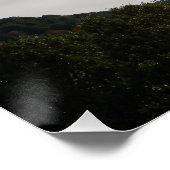 Herbstfarben mit Nebel.... Poster (Ecke)