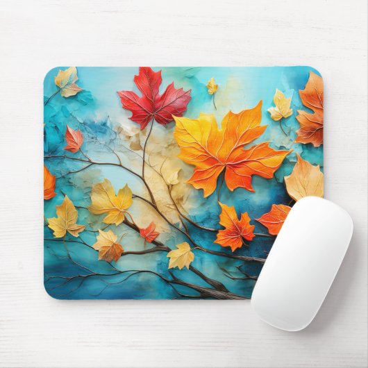 Herbstfarben Mousepad (Mit Mouse)