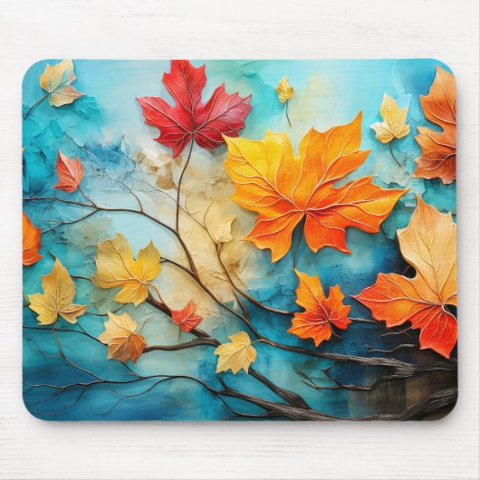 Herbstfarben Mousepad (Vorne)