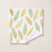 Herbstfarben Muster Badhandtuch Set (Waschlappen)